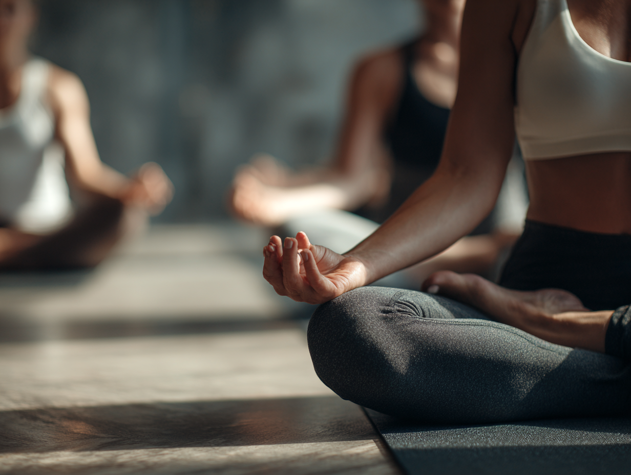 Nyugodt jóga gyakorlás